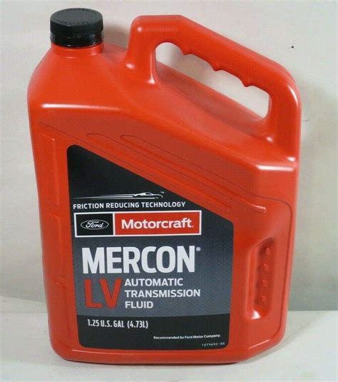 mercon lv transmission fluid 5 quart|mercon lv transmission fluid ford.